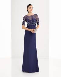 Price reduced from € 325,00 to. Vestido De Georgette Encaje Y Pedreria Disponible En Plata Marino Y Fucsia Abiti Vestiti Da Cerimonia Nuziale Abiti Lunghi