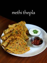 Methi Thepla Recipe Methi Ka Thepla Recipe Methi Na Thepla Recipe Recipes Paratha Recipes Breakfast Recipes Indian