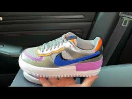 Nike Air Force 1 Shadow Metallic Silver Fuchsia Glow Shoes Youtube