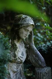 She Is Half Agony Half Hope The Sheep Are Never Coming Baahh Ck Gothic Garden Statue Garden Statues