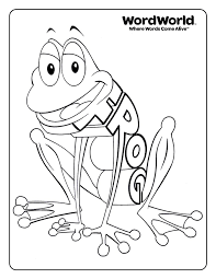 Read full profile in america, it's traditional for brides to wear white and those who are gr. Wordworld Coloring Pages Free Printable Coloring Pages For Kids