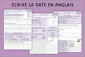 Anglais CM1 : The date - La trousse de Sobelle