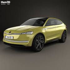 Skoda Vision E 2017 3d Model From Hum3d Com 3d Model Skoda Model