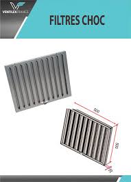 Filtre Choc En Inox Pour Hotte Professionnelle Ventilex France