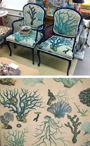 This Upholstered Vintage Chair In Designers Guild Fabric Sold For 1500 Description From Pinterest Com I Searched For Coastal Fabric Upholstered Chairs Decor