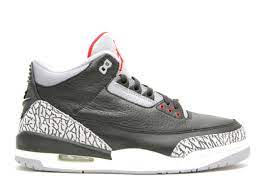 Jordan brand turns up the heat on a classic silhouette with the air jordan 3 se unite fire red, now available on stockx. Air Jordan 3 Retro Black Cement 2001 Air Jordan 136064 001 Black Cement Grey Flight Club