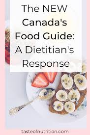 The New Canada S Food Guide A Dietitian S Response Canada Food Guide Canada Food Food