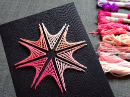 Kostenlose cabochon vorlage zum ausdrucken samt anleitung. Fadenbilder Sticken Blume Stern Oder Schneeflocke Vlikeveronika Diy Upcycling Basteln Kreativer Lifestyle