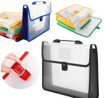 LKXGBMY Plastic Expanding File Folders with Handle and Snap ...