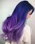 Blue And Purple Hair Tips