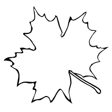 Autumn Leaf Outline Template Clipart Free To Use Clip Art Resource Leaf Outline Leaf Coloring Page Leaf Template