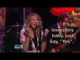 Taylor Swift Love Story Lyrics Youtube