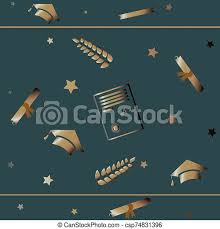 Maybe you would like to learn more about one of these? Cute Graduation Background With Golden Graduation Elements And Stars On Subtle Background Education Theme Vector Canstock