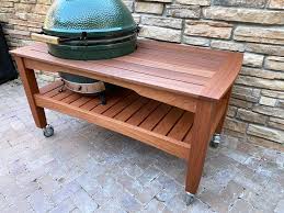 Not shown here are the weight bearing struts. Xl Big Green Egg Table Plans The Wood Whisperer