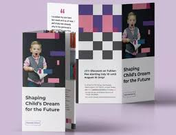 Template Brosur Pendidikan Gratis 25 Desain Siap Edit Ulang Brosur Brosur Lipat Tiga Pendidikan