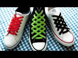 靴紐の結び方 ダイヤモンドのような模様になる靴ひもの通し方 how to tie shoelaces diamond lace shoes 生活に役立つ youtube レースの靴 靴紐 くつひも 結び方