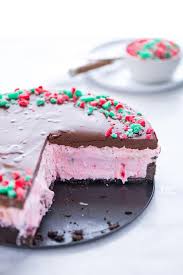 With just three ingredients, is there anything easier and cuter than these festive pops? Peppermint Ice Cream Pie With Chocolate Ganache What The Fork