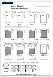 Measuring Capacity Using Different Units Mathematics Skills Online Interactive Activity Lessons Volume Worksheets Learning Math Measurement Worksheets