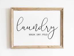 This wall sign is classic and is a great addition to your place and is an easy way to help your guests find the laundry room. Wash Dry Fold Complain Repeat Funny Laundry Wall Art For A Etsy Laundry Wall Art Laundry Room Wall Art Laundry Room Printables Free