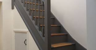 Second Floor Staircase Little Greene Paint Dark Lead Eggshell Stair Edge And Skirting Dark Lead Floor Paint Staircase Design Stairs Design Stairway Design