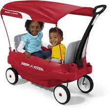 Find many great new & used options and get the best deals for radio flyer canopy for wagon model #3181 at the best online prices at ebay! Radio Flyer Deluxe Family Wagon With Canopy Folding Seats Red Walmart Com Walmart Com