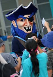 Blues ditch mascot Bluebeard, use cheerleaders