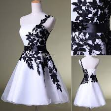 2015 Short Prom Dresses Cheap Under 50 One Shoulder White Lace Beaded Sash Tulle Lace Up Grade 8 Mini Prom Dresses Homecoming Dresses Short Prom Dresses Lace