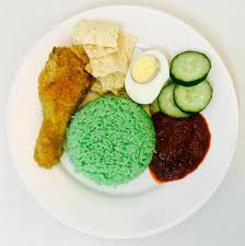 Masukkan beras dan goreng seketika. Resepi Nasi Lemak Hijau Sedap