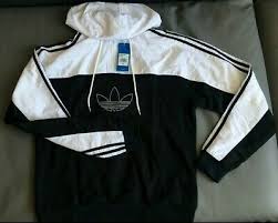 Black And White Adidas Hoodie Sponsored Ebay Adidas Originals Men S Mixed Hoody Black White Track Top Hoodie Jacket Size M Adidas Originals Mens Hoodie Jacket Tracksuit Tops