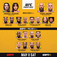 Jun 04, 2021 · the unnumbered ufc fight night card on july 31 is expected to take place inside the ufc apex in las vegas. Ufc On Twitter Rt B C It S Fight Day Ufcvegas26 Tonight On Espn Espnplus