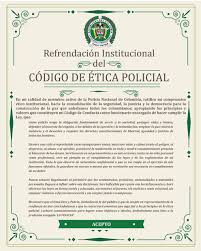 Acceda a las noticias de código de policía en colombia y el mundo de el espectador.com. Momentos De Historia De La Policia Nacional De Colombia Genesis Del Codigo De Etica Policial