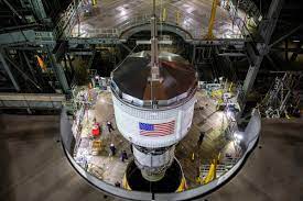 This month we had an influx of new users and content, so had to make room for it. Upper Stage Added To Sls Stack In Vehicle Assembly Building Spaceflight Now
