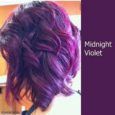 Midnight Violet Short Hair Color Hair Styles Purple Hair