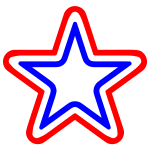 Check spelling or type a new query. Red White Blue Star Rounded Free Svg