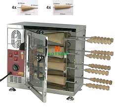 Commercial 8 Rolling Pins 110v 22v Electric Ice Cream Corn Chimney Cake Oven Kurtos Kalacs Oven Maker Bak Home Appliances Chimney Cake Locker Storage