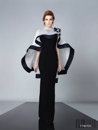 Black And White Evening Dresses With Sleeves Divina By Edward Arsouni Fall Winter 2016 2017 Ready To Wear In 2019 Evening Dresses Fashion Couture Fashion