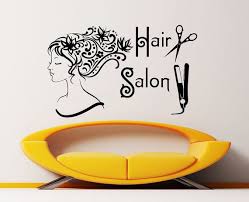 Hair Salon Beauty Salon Barbershop Hairdressing Salon Wall Decal Vinyl Sticker Wall Decor Home Interior Design Art Mur Hair Salon Decor Hair Salon Beauty Salon