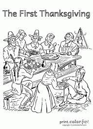 They're great for all ages. 11 Free First Thanksgiving Coloring Pages With Pilgrims And Native Americans Print Color Fun