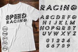 Download Alphabet Racing Checkered Font Graphic By Krit Studio329 Creative Fabrica PSD Mockup Templates