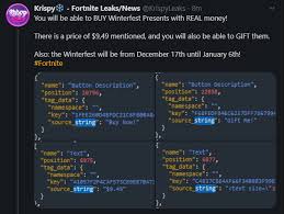 It's the holiday season, and epic games is kicking off the festivities in its battle royale title today with fortnite winterfest. You Will Be Able To Buy Winterfest Presents With Real Money Also Winterfest Will Be From December 17th Until January 6th Fortniteleaks