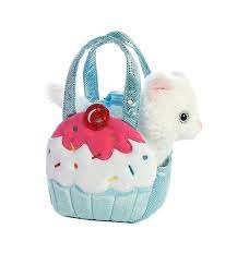 7 Sweets Blue Pet Carrier Fancy Pal Purse Plush Stuffed Animal In 2021 Pet Carriers Plush Stuffed Animals Cat Plush