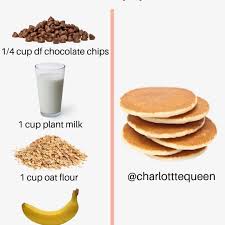 Dr Alison On Instagram When Transitioning You Can Still Eat The Things You Like Tasty Pancakes Vegan Chocolate Chip Pancakes Healthy Snacks Recipes