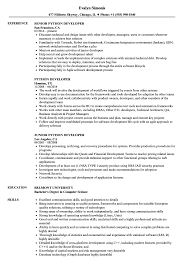 Python Developer Resume Samples Velvet Jobs