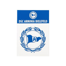 3d logo design for bundesliga football teams. Arminia Bielefeld Aufkleber Logo Unterwegs Zuhause Arminia Bielefeld Fan Shop Peakzone