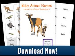 Check out collection of printable farm animals worksheets for kids. Baby Animal Names Free Downloadable Matching Activity
