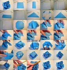 Rosa Di Carta Decorazioni Origami Origami Facili Carta Artigianale