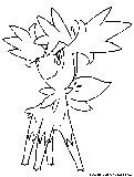 Pikachu, eevee, charizard, chamelon … Servine Coloring Page