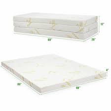 The base is easy to inflate thanks to. Giantex 4 Queen Size Folding Foam Mattress Tri Fold Sofa Bed Guest Floor Mat