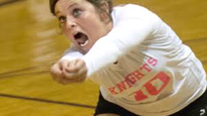 GIRLS VOLLEYBALL: Roughriders down Knights in crosstown match