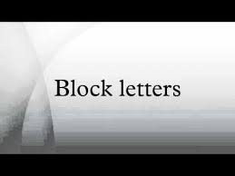 Block Letters Youtube